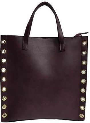 Torebka klasyczna Laura Biaggi Torba bordowa shopper A4