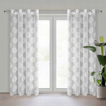 Eurofirany Firana Gotowa Milagros 140x250 CM Biały (1768692816)