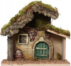 Zdjęcie Kaemingk Szopka bożonarodzeniowa świąteczna naturalna Mech dekoracja 23x11x21cm - Marki