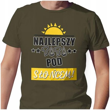 T-SHIRT DZIEŃ OJCA TATY NAJLEPSZY POD SŁOŃCEM L