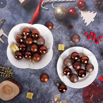 Dollo Christmas Bombki Choinkowe Zestaw Xxl 101szt. Brązowe - zdjęcie 2