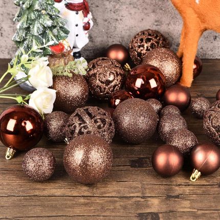 Dollo Christmas Bombki Choinkowe Zestaw Xxl 101szt. Brązowe - zdjęcie 6