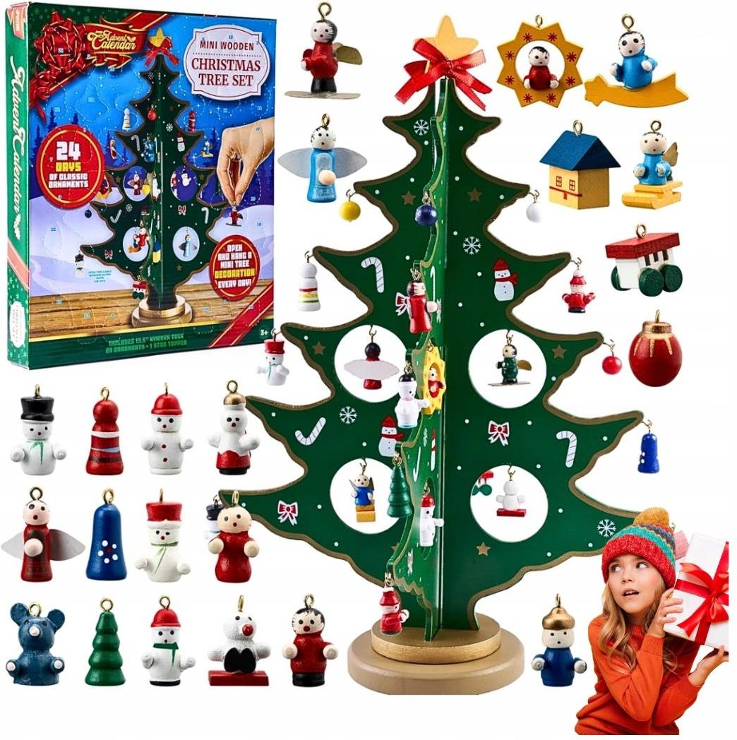 Kalendarz adwentowy z 2 bransoletkami i 22 zawieszkami 3