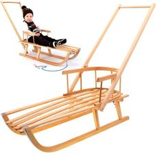 Zdjęcie Drewniane Sanki Z Oparciem Pchaczyk Sp0370 - Skalbmierz