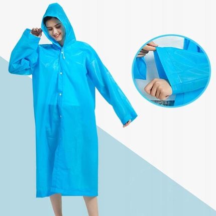 7 & Gruby Płaszcz Przeciwdeszczowy Kieszonkowy Peleryna Unisex Super Mocny Xxl Zielony - zdjęcie 4