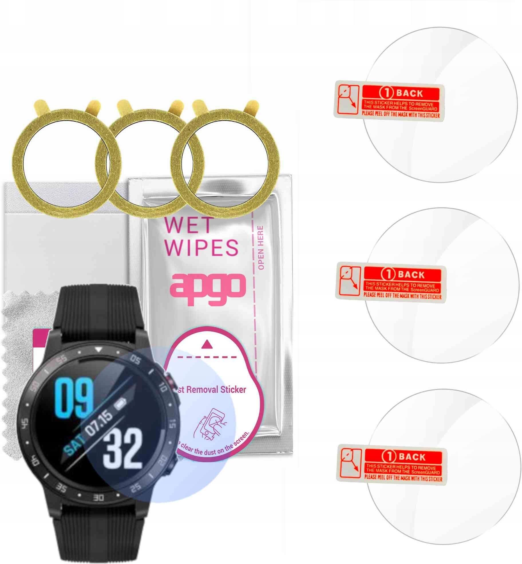 Apgo 3x Pellicola Idrogel Ultra-Clear Per Maxcom Fit FW35 Aurum, Protezione Schermo TPU Con Strato Di Posizionamento - 4
