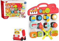 Zdjęcie Lean Toys Tablica Sensoryczna Dla Dzieci Panel Edukacyjny Interaktywny Pianinko 15 Ele. - Ostroróg