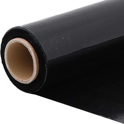 vidaXl Folia Stretch 2 Szt. Czarna 17 Μm 50cm X 300 M - zdjęcie 3