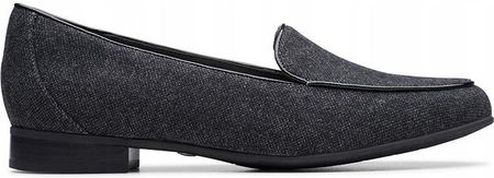 Półbuty damskie Clarks Un Blush Ease szare wsuwane tekstylne 37,5