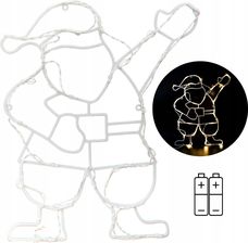 Zdjęcie CHRISTMAS DECORATION Figurka świetlna Mikołaj Biały - Skoczów