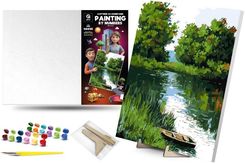 Zdjęcie Qbee Malowanie Po Numerach Łódź Na Rzece 40X50Cm - Ostrów Lubelski