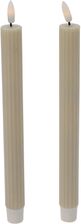 Home Styling Collection Woskowane Świece Stołowe Z Led 25Cm (Awl100310)