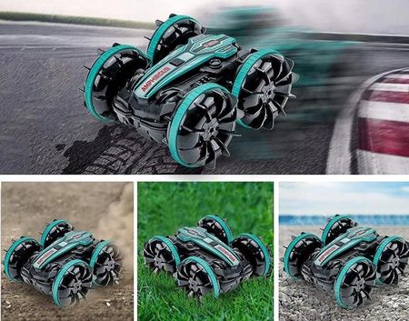 Dt Samochód Zdalnie Sterowany Rc Gestami Amfibia 2 Piloty 4X4 360° Pływający Cvb5002 - zdjęcie 3