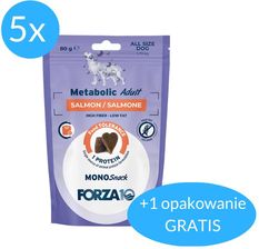 Forza10 Monosnack Smakołyki Do Treningów Kontrola Wagi Łosoś Dla Psów 6X80G