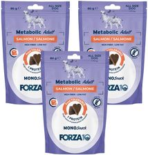 Forza10 Monosnack Smakołyki Do Treningów Kontrola Wagi Łosoś Dla Psów 3X80G