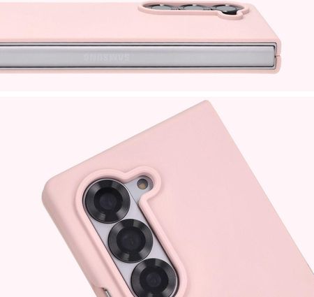 Bizon Siliko Soft Case Do Galaxy Z Fold6 Jasnoróżowe - zdjęcie 4
