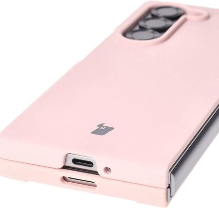 Bizon Siliko Soft Case Do Galaxy Z Fold6 Jasnoróżowe - zdjęcie 3