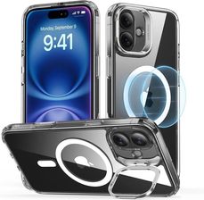 Esr Classic Hybrid Halolock Case With Stand For Iphone 16 Clear
