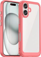 Hurtel Outer Space Case Z Zelowa Ramka Do Iphone 16 Czerwone
