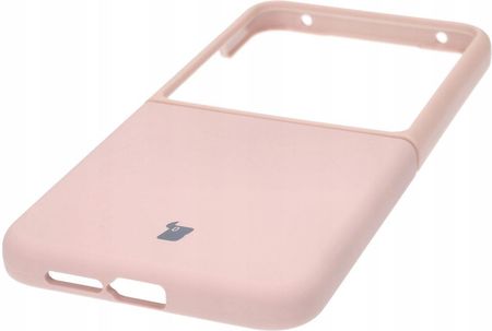 Bizon Siliko Soft Case Do Xiaomi Mix Flip Jasnoróżowe - zdjęcie 2