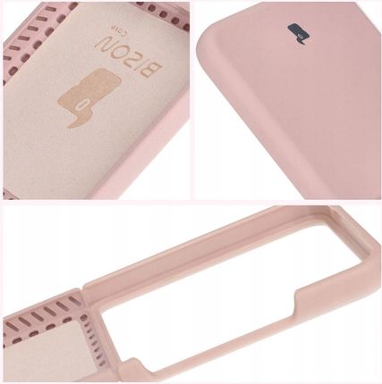 Bizon Siliko Soft Case Do Xiaomi Mix Flip Jasnoróżowe - zdjęcie 3