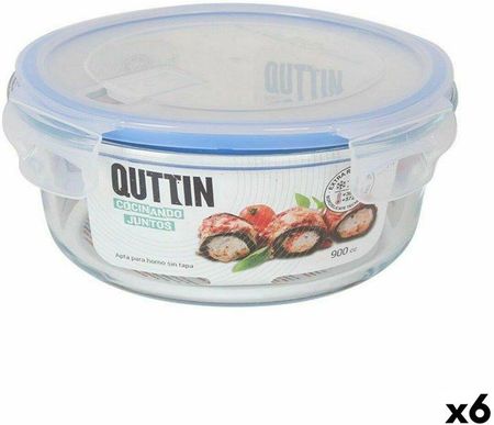 Quttin Hermetic Lunch Box Circular 900ml (6 Units) (S2232280)