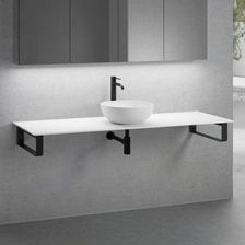 Neoro N50 Blat Konsoli Slim 160Cm Z Umywalką  45Cm Biały Mat (BN0106WM+BN0405WM+BN0505WM+2BN000005+BN000002)