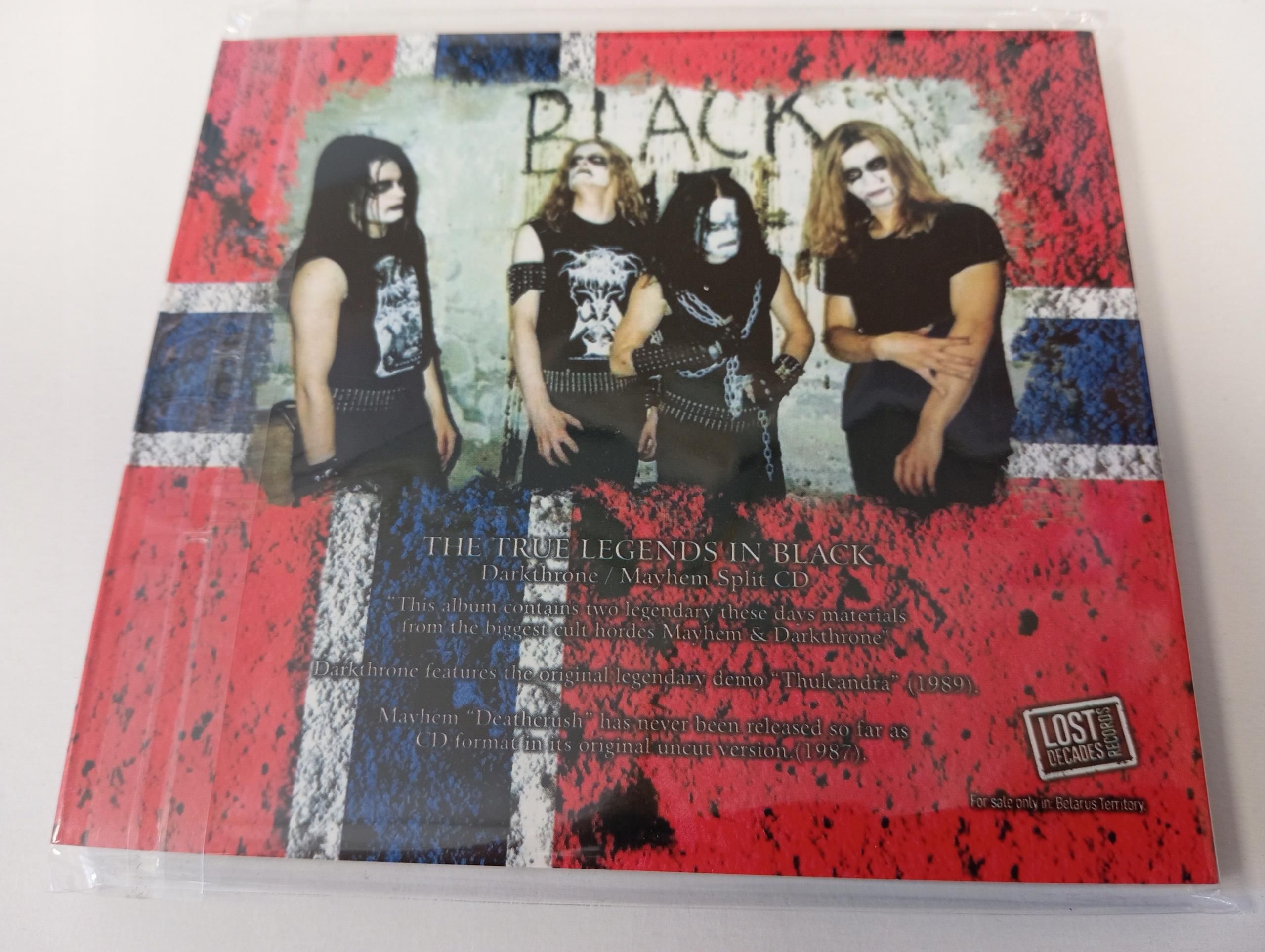 Płyta kompaktowa Mayhem Darkthrone The True Legends In Black black