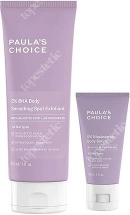 Paulas Choice Body Care Zestaw Balsam Złuszczający Do Ciała 210ml + Serum Do Ciała Z 5% Niacynamidem Travel Size 30ml