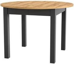 Zdjęcie Szynaka Meble Stół Rozkładany Indus 02 105240X105 Czarny Dąb Craft 1.16x1.16m - Łazy
