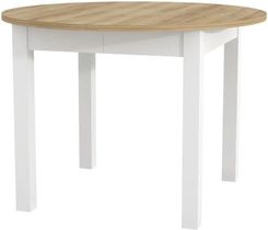 Zdjęcie Szynaka Meble Stół Rozkładany Indus 02 105240X105 Biały Dąb Riviera 1.16x1.16m - Dzierżoniów