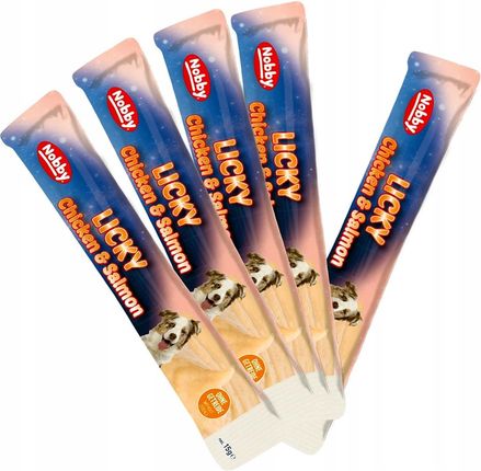 Nobby Krem Dla Psa Psów Kurczak Łosoś Do Lizania Dla Psa Psów 5X15G - zdjęcie 3