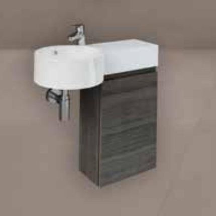 Rak Ceramics Zestaw Umywalka Blat Prawy Szafka Joy Mok Petit (Pet277Joy040Moko)