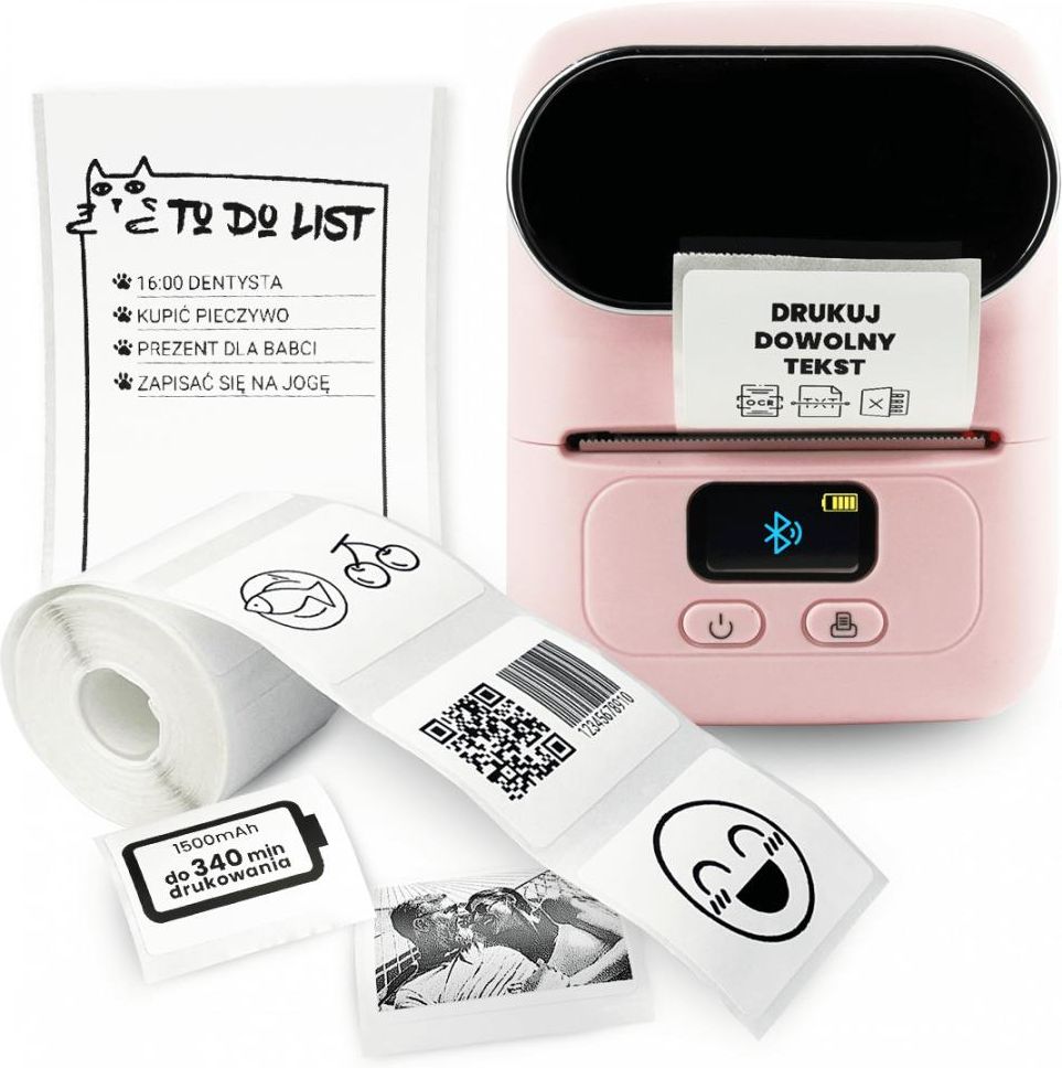 фото Принтер этикеток Aimo M110 Pink 1