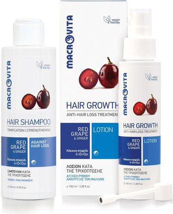 Macrovita Zestaw Naturalna Kuracja Wzmacniająca Włosy: Szampon Wzmacniający 200Ml + Lotion Stymulujący Porost Włosów 100Ml