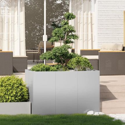 vidaXL Doniczka 120X80X80cm Stal Ocynkowana 860792 - zdjęcie 2