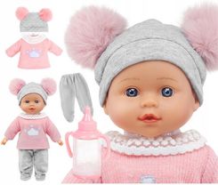 Happy Kiddo Lalka Duża Bobas Jak Żywa Mówi Śpiewa Interaktywna Uczy 2Języki + Butelka