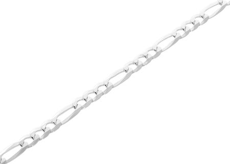 Srebrna bransoletka nierodowana figaro Próby 925 21 cm - zdjęcie 2