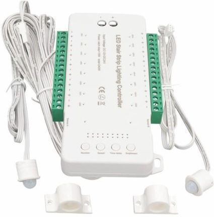 Sterownik LED schodowy kaskadowy do 16 stopni 12V/24V 240W czujki PIR