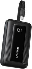 Powerbank  Anker Zolo 10000 mAh 30W z wbudowanym kablem USB-C czarny