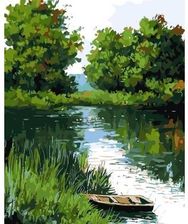 Zdjęcie Qbee Malowanie Po Numerach Łódź Na Rzece 40X50Cm - Śrem