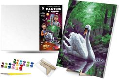 Zdjęcie Qbee Malowanie Po Numerach Magiczny Łabędź 40X50Cm - Gdynia