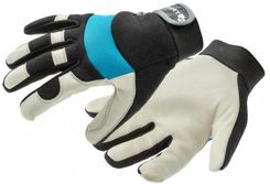 Zdjęcie Hogert Stor Rękawice Skórzane Mechaniczne (Skóra Kozia) Czarno/Niebieskie 8 Ht5K730-8 - Wodzisław Śląski