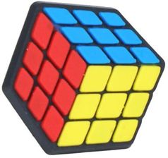 Z-Cube Solved-cube Shoe Charms Black OT1012