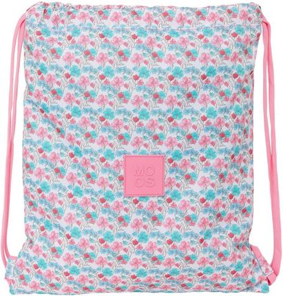 MOOS KWIATY - duży płaski plecak plecak, idealny dla dzieci w różnym wieku, tkanina nadająca się do recyklingu, wygodny i wszechstronny, jakość i wytr