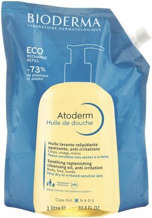Bioderma Atoderm Soothing Lipid-Replenishing Cleansing Oil Kojąco-Odżywczy Olejek Pod Prysznic (Napełnienie) 1000ml