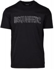 DSQUARED2 włoski t-shirt koszulka męska 3D BLACK -50%