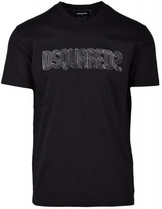 DSQUARED2 włoski t-shirt koszulka męska 3D BLACK -50%