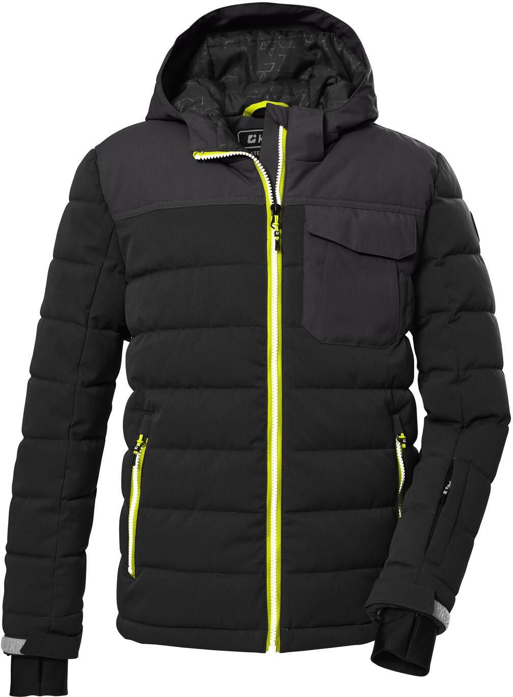 killtec jongens Ski-jack/functioneel jack met capuchon en sneeuwvanger KSW 383 BYS SKI JCKT, ocean, 140, 42096-000
