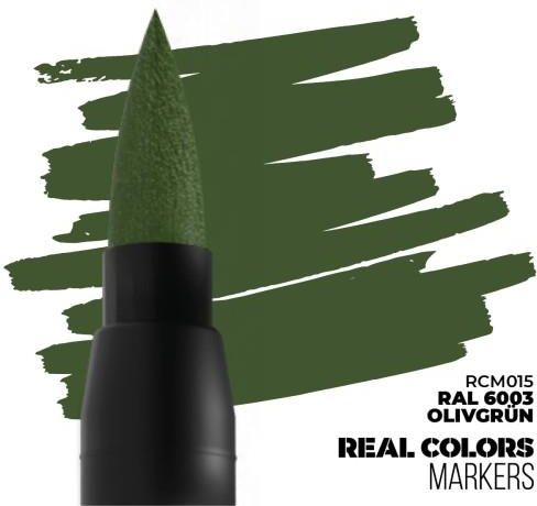 Zdjęcie Ak Interactive Ak Rcm015 Real Colors Markers Ral6003 Olivgrün Olive Green Acrylic Paint CHE007732 - Sobótka